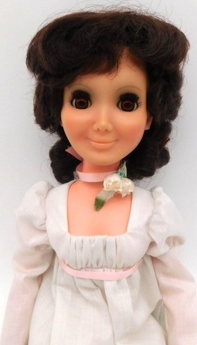 Vintage Hasbro Aimee Puppe weißes Kleid Broschüre Twist Taille 1972 19 Zoll LESEN - Bild 3 von 8