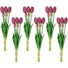 Northlight Real Touch™ Purple Artificial Tulip Floral Bundles, Set of 6 - 18"