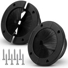 6" Round Brush Grommet Raised Floor Airflow Management  Split Grommet N1S82375