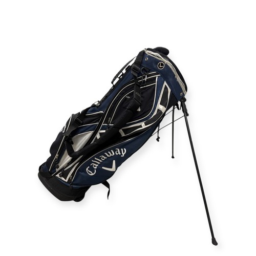 Callaway 7-Wege Golftasche Ständer Tragen mit Gurt & 6 Taschen - Schwarz/Blau - Bild 1 von 8