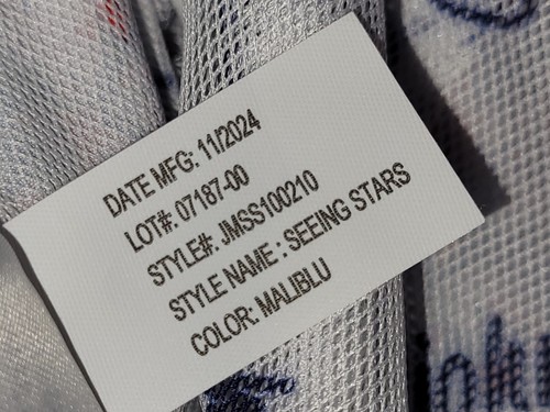Pantaloncini da bagno Johnnie-O Seeing Stars mezzo elastico 7" Malibu taglia XXL - Foto 4 di 9