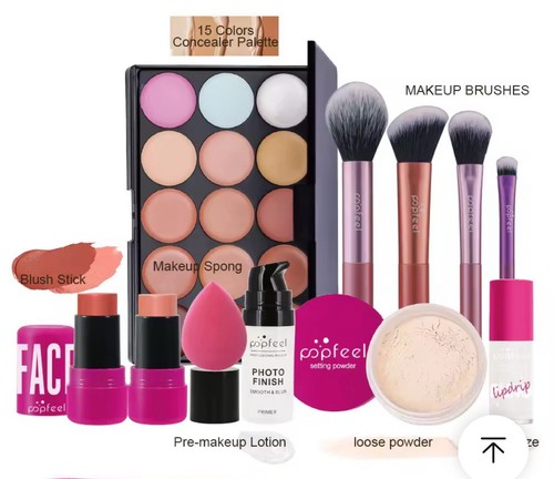 All-In-One Makeup Kit with Eyeshadow 10 Items - Picture 4 of 4