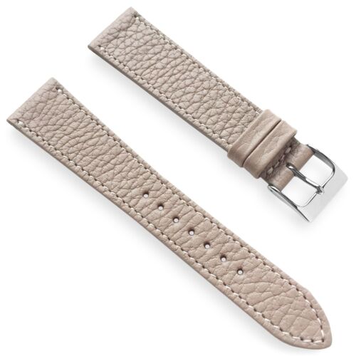 18mm gris español flotante ternera texturizado correa de cuero reloj correa - Imagen 2 de 4
