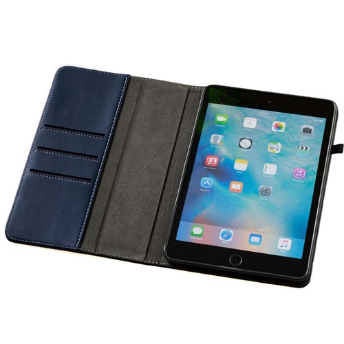 Luxury Leder Schutzhülle für Apple iPad Mini 4 Tablet Tasche Cover Case blau - Picture 3 of 12