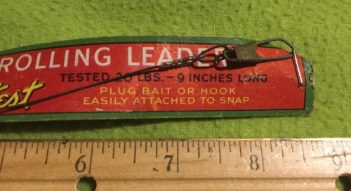 Vintage ~ UNXLD ~ Casting and Trolling Leader ~ NOS ~ Original Card - Picture 8 of 8