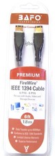 BAFO Premium IEEE 1394 Firewire / Sony i.LINK Cable 6FT 6/6 6 Pin To 6 Pin