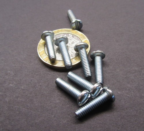 Zinc Plated Steel Pan Head Slotted Machine Screw 5-40 x 1/2", 200 pcs - Picture 3 of 11