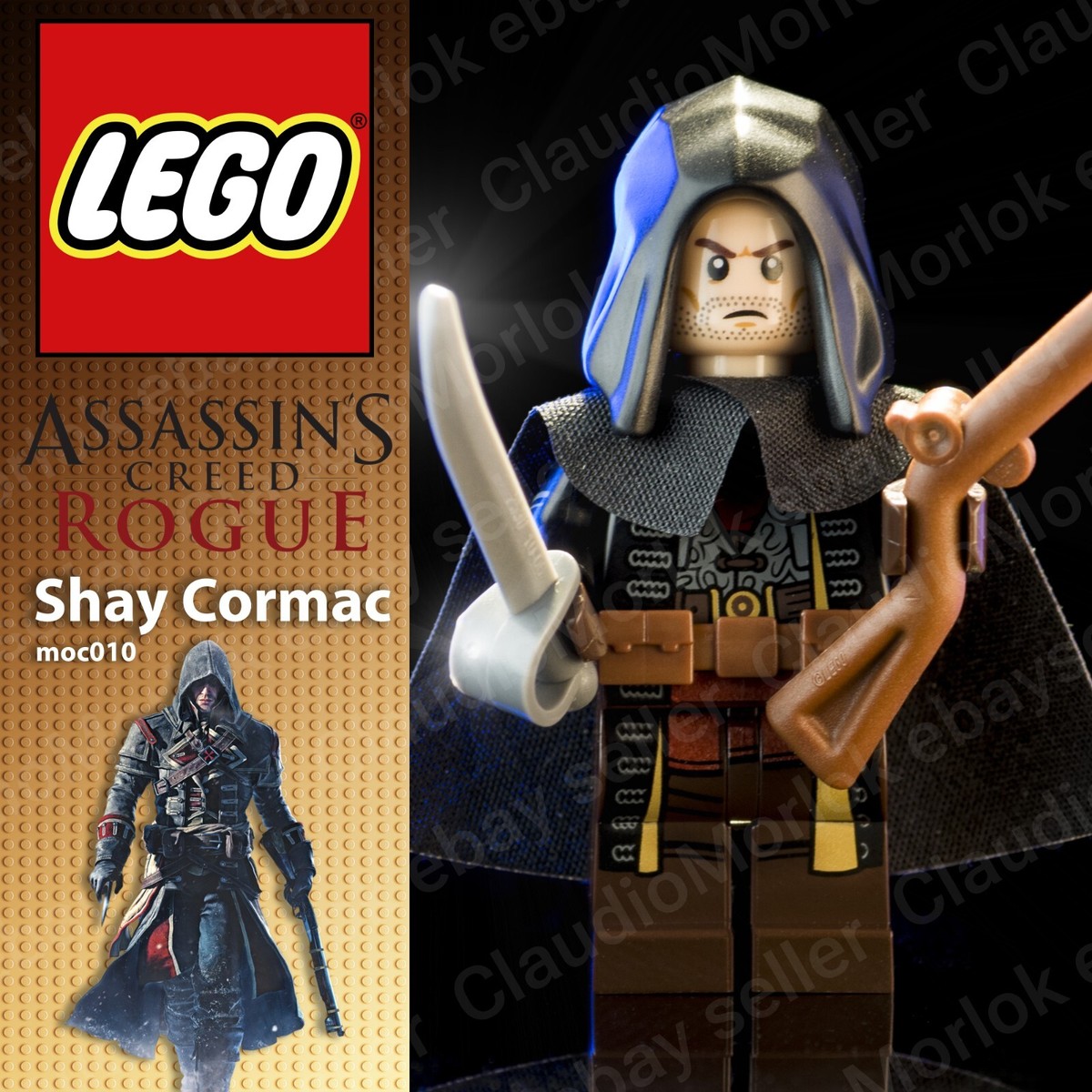 LEGO Assassin s Creed Rogue Minifigure moc010 videogames Castle Medieval eBay