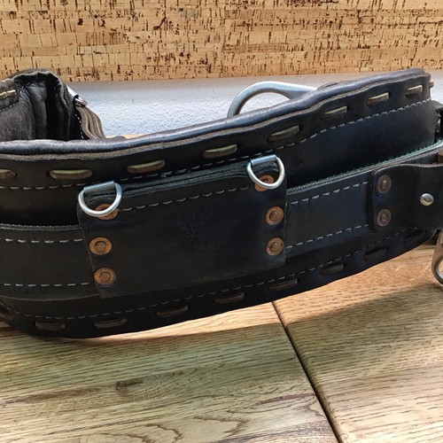 Buckingham 2000MDWP Klettergurt Größe 27 Full Float Leder Lineman DUAL D KK7 - Bild 5 von 23