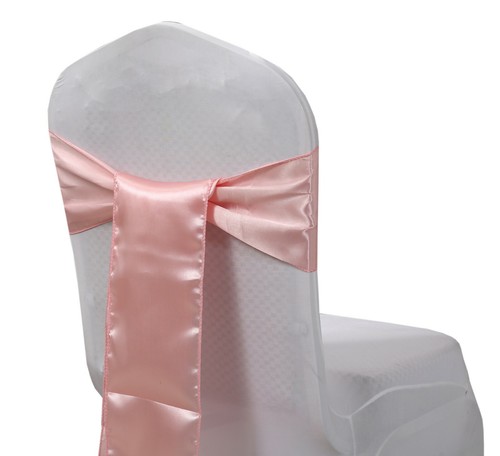 NEU Satin Stuhl Abdeckung Flügel Schleifen Krawatte Band Hochzeit Party Dekoration ~ KOSTENLOSER VERSAND - Bild 41 von 41