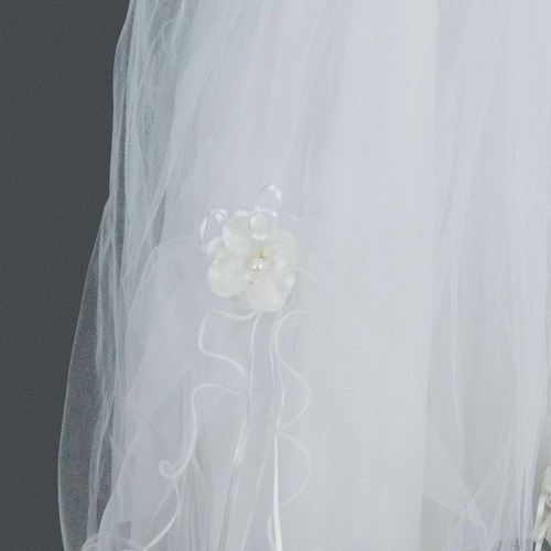 Girls Princess Christmas Bridal Evening Party Flower Dress WHITE - Picture 4 of 5