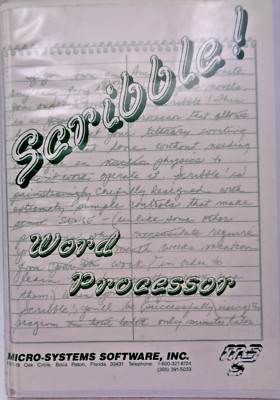 COMMODORE AMIGA -- SCRIBBLE! WORD PROCESSOR (MICRO SYSTEMS - DISK)
