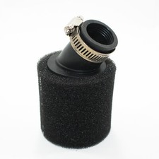 BLACK 28mm Angle Bent Foam Air Filter Pod Cleaner PIT Quad Dirt Bike ATV Buggy