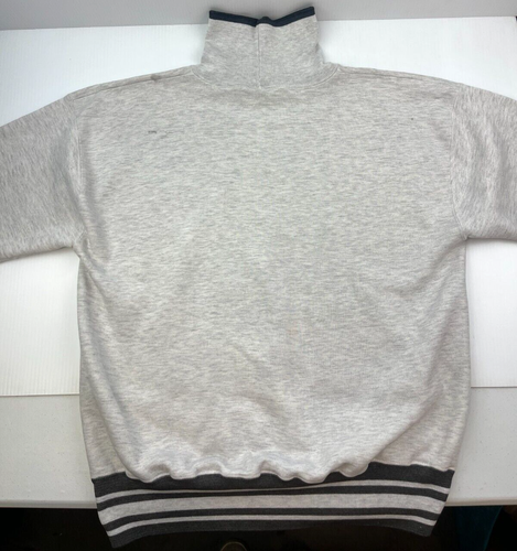 Vintage SKI Big Mountain Montana Pullover Turtleneck Sweatshirt Gray Size XL - Picture 3 of 10