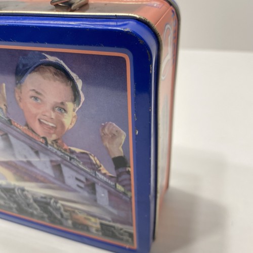 Lionel Train Tin Mini Lunch Box / Carry Case 7 3/4"x6"x 3" - Picture 8 of 11