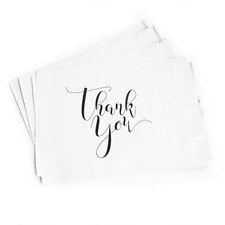 100 10x13 in Thank You print designer polymailers shipping bag pack minimalist