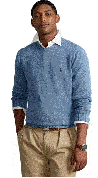 Polo Ralph Lauren Men s Cotton Crewneck Sweater XL Extra Large Blue