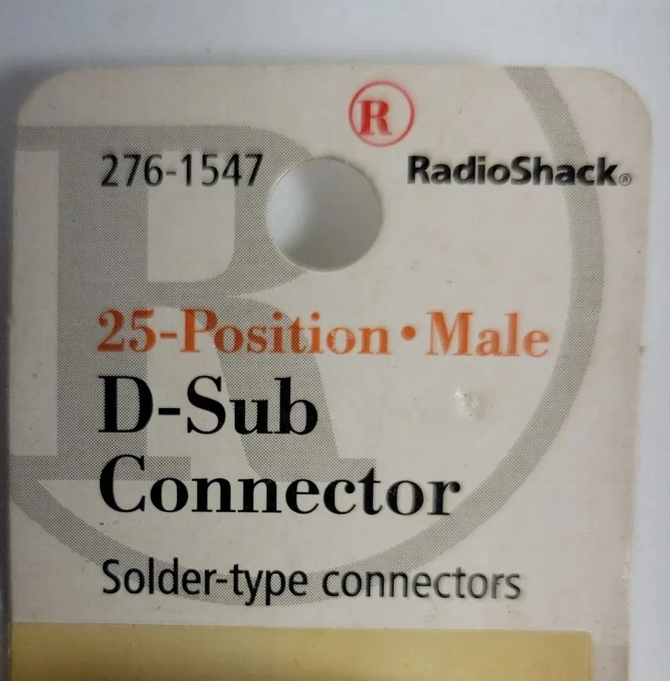 Radioshack D-Sub Male Solder-Type  Connector 25 Position 276-1547 NIP - Image 3 of 4