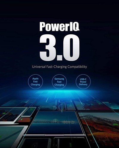 iPhone Charger USB-C Anker PowerPort III Duo Type C 40W 2-Port PIQ 3.0 Foldable - Picture 5 of 8
