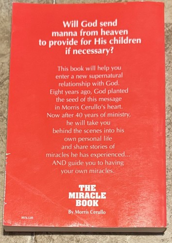 The Miracle Book Morris Cerullo SIGNED Rare - Imagen 3 de 3