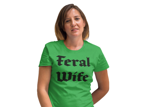 Feral Wife 1 Unisex T-Shirt, Cowgirl Shirt, Aushängeschild Rundhals, lustiges Shirt - Bild 43 von 61