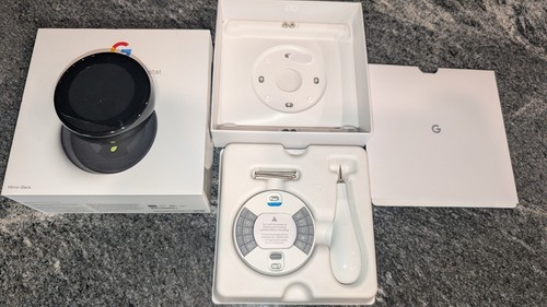 Google Nest Learning Thermostat 3rd Gen Black T3018US - Brand New - Picture 3 of 4