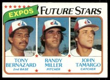 Expos Future Stars (Bernazard / Randy Miller / John Tamargo) 1980 Topps #680