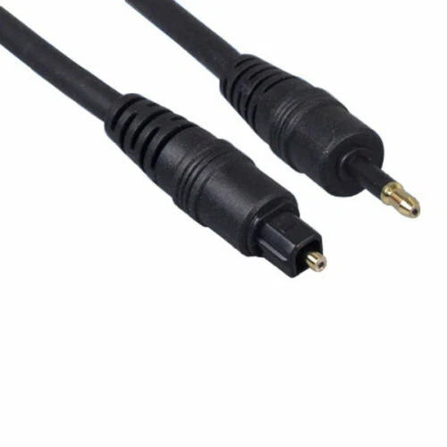 Kentek 3' Toslink to Mini Audio Cable SPDIF Digital Fiber Optical 5.0mm to 3.5mm