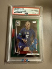 Trinity Rodman 2022 23 Panini Donruss Optic Green Foil Signed Auto PSA DNA USA 