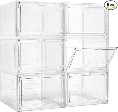 Clear Storage Bins with Lids,6pcs×19.5 Qt Plastic Storage Containers with - Picture 7 of 7