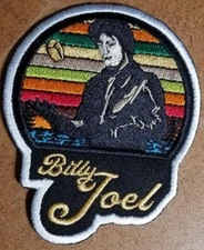 Billy Joel Patch approx 2.75x3.5" iron or sew