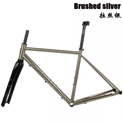 700C Carbon Road Bicycle Frameset Steel Gravel Off-Road Bike Frame Disc Brake - Picture 29 of 36