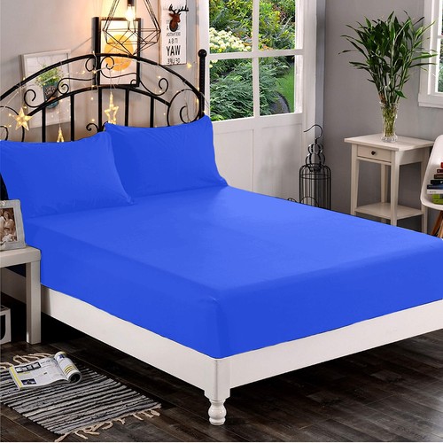 1200 TC Egyptian Cotton Royal Blue Premium Bedding Collection Select Item - Picture 11 of 27