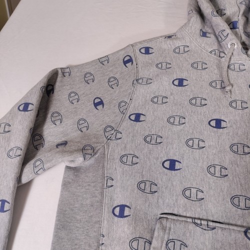Champion Reverse Weave Sz Small All Over Print Hoodie Hooded Sweatshirt - Picture 7 of 17