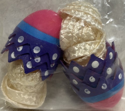 Vintage Smores Chick 2.5”X5” Easter Egg Basket Childrens Craft Kit x6 Gift - Picture 9 of 12