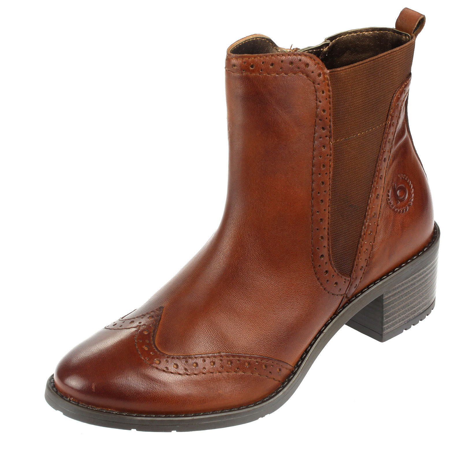 Zapatos señora zapatos Bugatti cuero botines botas alimentados zapatos 56234 cognac Zapatos señora zapatos Bugatti cuero botines botas alimentados zapatos 56234 cognac