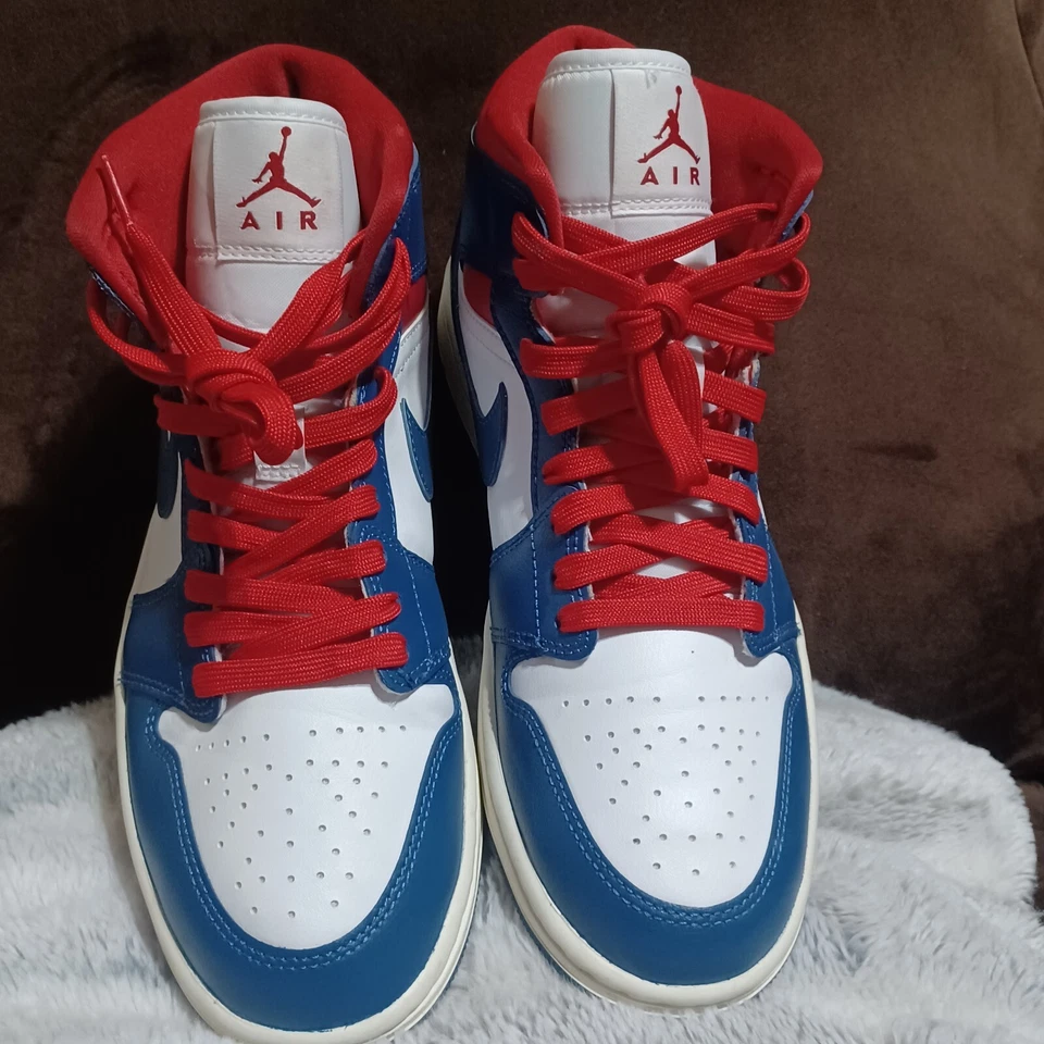 Talla 10 - Air Jordan 1 Mid French Blue W Foto 3 de 4