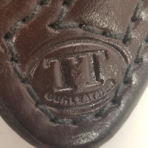 Vintage TT Gun Leather "Solo" Left Hand Pistol Belt Holster - Picture 10 of 12