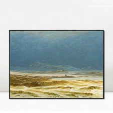 Framed Canvas Print Northern Landscape, Spring by Caspar David Friedrich