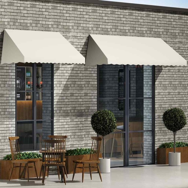 vidaXL Manual Cassette Awning Anthracite Retractable Canopy Shade Multi Sizes