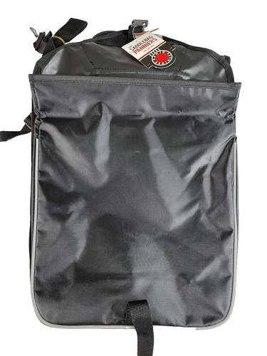 Banjo Brothers Twin Waterproof Saddlebags Panniers Low Profile Black One Piece - Picture 3 of 14