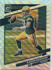 2021 Panini Donruss Optic AARON RODGERS #90 Wave Prizm #20/299 PACKERS