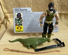 GI Joe 1987 Croc Master V1 Hasbro 100% Complete w/ Nice File Card