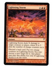 MTG  4X ** LIGHTNING STORM ** X4  Magic Coldsnap