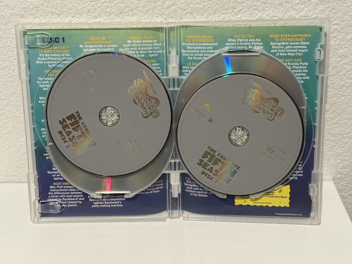 Spongebob Squarepants Complete Fifth 5th Season (DVD, 2012