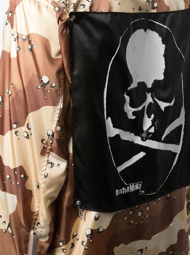 RARE MASTERMIND JAPAN Mens Sz L Coach's Jacket w/ Skull Flag Patch Motif - Picture 15 of 17