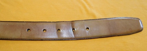 MEN'S COLE HAAN LIGHT BROWN GENUINE LEATHER BELT SIZE 34/85cm.. - Imagen 5 de 6