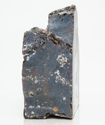 Agate Geode Half Cut Base Slab Black Crystal Quartz Decor XL 7.65 lb H2198 - Picture 9 of 14