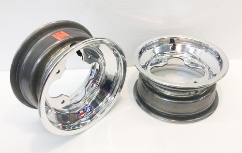 DWT A5 Polished Front Rims Wheels PAIR 10" 10x5 3+2 4/144 450R 400EX 250R 700XX - Picture 2 of 3