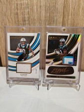 2022 Panini Immaculate DJ Moore Eye Black Auto Jersey Gold /25 + Immaculate/49 